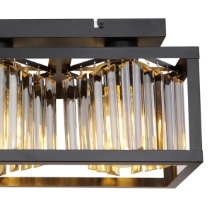 Plafoniera design modern Mathilde negru mat - Img 5
