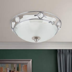 Plafoniera design modern OPALDESIGN 24cm, satin 163466 universul-luminii.ro