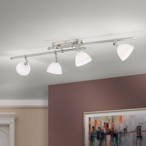 Plafoniera design modern OPALDESIGN 4L, satin - Img 1
