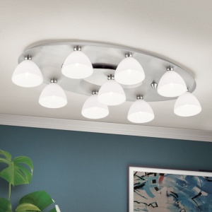 Plafoniera design modern OPALDESIGN 9L, satin 163446 universul-luminii.ro