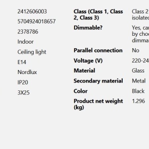 Plafoniera design nordic Milford 3L 229946 universul-luminii.ro