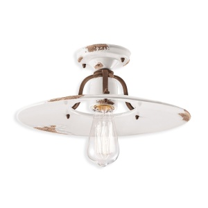 Plafoniera design retro realizata manual din ceramica COUNTRY, 40cm 216646 universul-luminii.ro