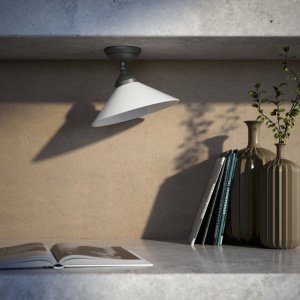 Plafoniera din alama si sticla design vintage Sofia - Img 15