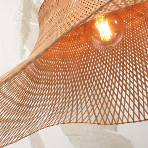 Plafoniera din bambus Ibiza L 65cm, natur 224686 universul-luminii.ro