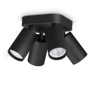 Plafoniera DYNAMITE PL4 ROUND NERO