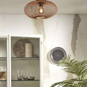 Plafoniera eco din bambus Cango S 40x20, nat 55646 universul-luminii.ro