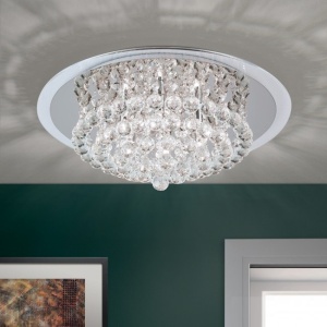 Plafoniera eleganta cristal K9 diam. 50cm Gloria DLU 2378/6/50 chrom OR 172436 universul-luminii.ro