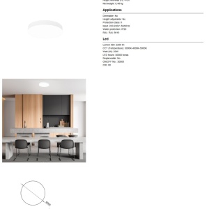 Plafoniera LED 20W, diametru 30cm, TURIN CCT II - Img 9