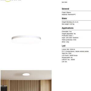 Plafoniera LED 30W, diametru 40cm, TURIN CCT II - Img 10