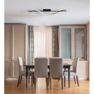 Plafoniera LED aluminiu cu efect de lemn WATKINS 250106 universul-luminii.ro
