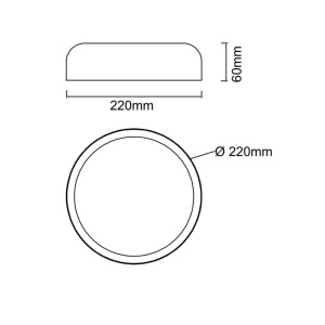 Plafoniera LED CCT design circular Cedrone PL Toupe 22 - Img 6