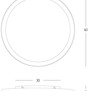 Plafoniera LED CCT, diametru 40cm, Alb-Auriu, ZB-25185 171576 universul-luminii.ro