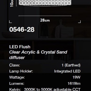 Plafoniera LED cu telecomanda Belle D-28cm 148336 universul-luminii.ro