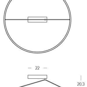 Plafoniera LED, Design Circular, 51W 3000K BRASS ZB-2566 171486 universul-luminii.ro