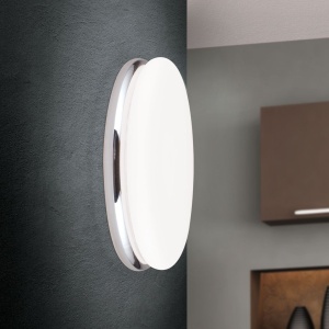Plafoniera LED design circular JAMES D-32cm crom/opal - Img 2