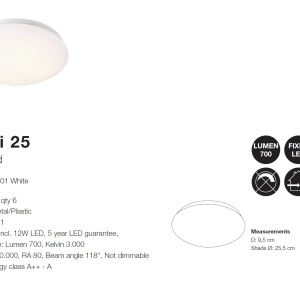 Plafoniera LED design circular Mani 25 45606001 NL 72596 universul-luminii.ro