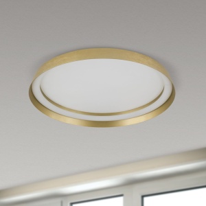 Plafoniera LED design circular MANTA D-45cm auriu mat - Img 3
