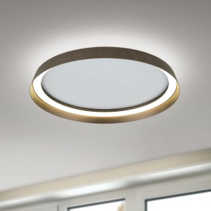 Plafoniera LED design circular MANTA D-45cm bronz 155716 universul-luminii.ro