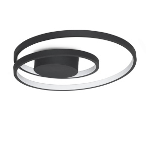 Plafoniera LED design circular OZ PL D040 ON-OFF NERO 3000K