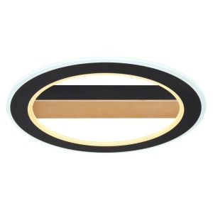 Plafoniera LED design modern Mattia negru mat - Img 4