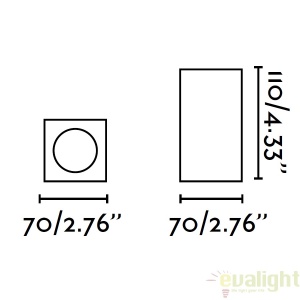 PLAFONIERA LED design modern SVEN patrata 63269 51186 universul-luminii.ro