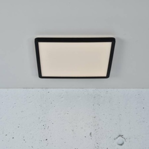 Plafoniera LED design silm IP54 baie Oja square 29 negru 3000-4000K 2015066103 NL 195106 universul-luminii.ro