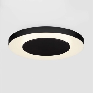 Plafoniera LED design slim PADA negru D-60cm 159406 universul-luminii.ro