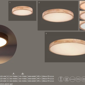 Plafoniera LED dimabila cu telecomanda design modern RAINER 41745-48 GL 87996 universul-luminii.ro