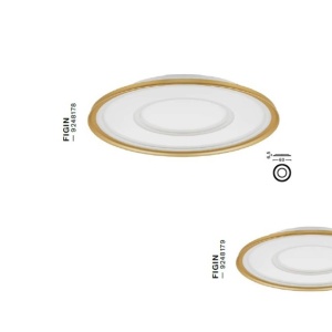 Plafoniera LED dimabila cu telecomanda FIGIN D-60cm 237486 universul-luminii.ro