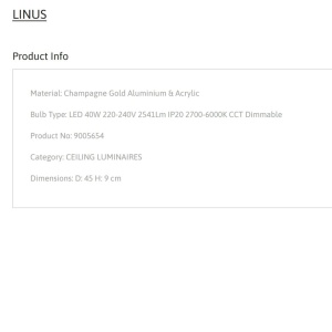 Plafoniera LED dimabila cu telecomanda LINUS D-45cm 137676 universul-luminii.ro