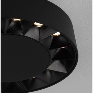 Plafoniera LED exterior moderna IP65 CONVEX negru D-17,6cm - Img 6