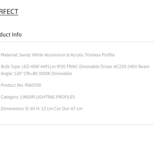 Plafoniera LED incastrabila reglabila PERFECT 60cm alba 3000K Dimmable 140486 universul-luminii.ro