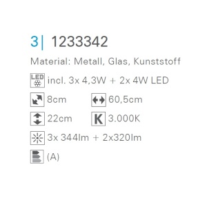 Plafoniera LED moderna cu 3 spoturi directionabile Ibiza 1233342 NV 180286 universul-luminii.ro