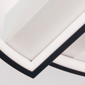 Plafoniera LED moderna design circular OLGA negru/alb - Img 5