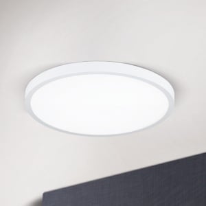 Plafoniera LED moderna design slim Lero 40cm alba 98386 universul-luminii.ro