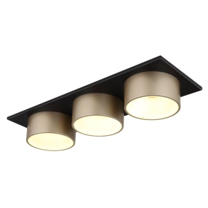 Plafoniera LED negru sampanie RAYMOND 3L - Img 1