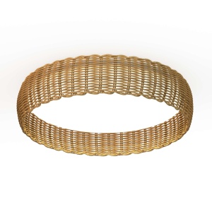 Plafoniera LED ratan design natural KILIMANJARO 43,5cm