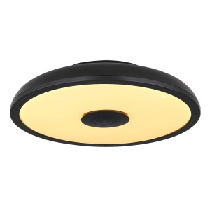 Plafoniera LED RGB cu telecomanda si difuzor RAFFY negru 241076 universul-luminii.ro