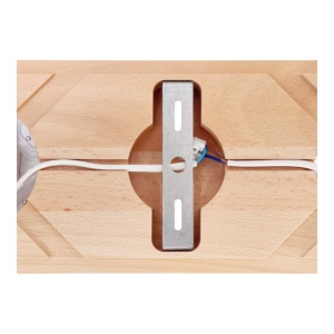 Plafoniera LED rustica fabricata manual din lemn OKIO 2L 231736 universul-luminii.ro