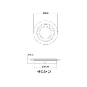 Plafoniera LED slim JAYDEN 250486 universul-luminii.ro