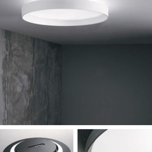 Plafoniera LED XXL moderna Fly pl d90 2700k alba 164726 universul-luminii.ro