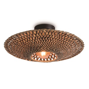 Plafoniera, lustra aplicata din bambus Bali, 44cm BALI/C/4412/BN