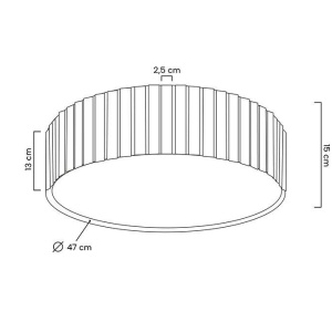 Plafoniera, Lustra aplicata LED design modern CROWN - Img 6