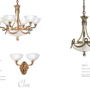 Plafoniera LUX design clasic realizata manual Cloe 40cm 225266 universul-luminii.ro