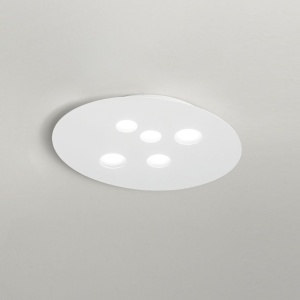 Plafoniera moderna Luna 50x60cm, alb sau gri