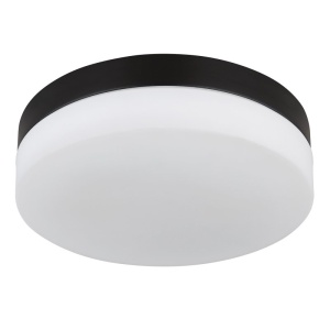 Plafoniera pentru exterior design modern IP44 Vranos negru, opal 24cm 134826 universul-luminii.ro
