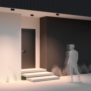 Plafoniera pentru iluminat exterior design modern IP54 Ares negru 220476 universul-luminii.ro