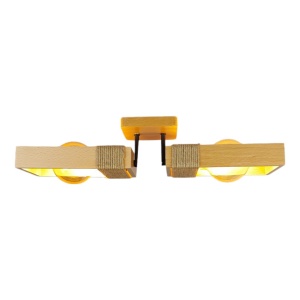 Plafoniera rustica fabricata manual din lemn Rodos 2L 151186 universul-luminii.ro