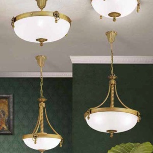 Plafoniera stil clasic diametru 31cm Rocca 197546 universul-luminii.ro