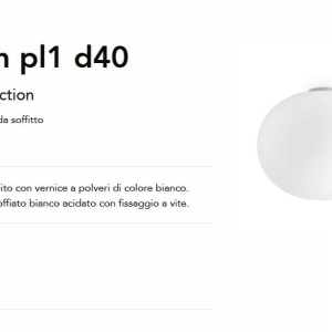 Plafoniera stil minimalist Cotton pl1 d40 143166 universul-luminii.ro